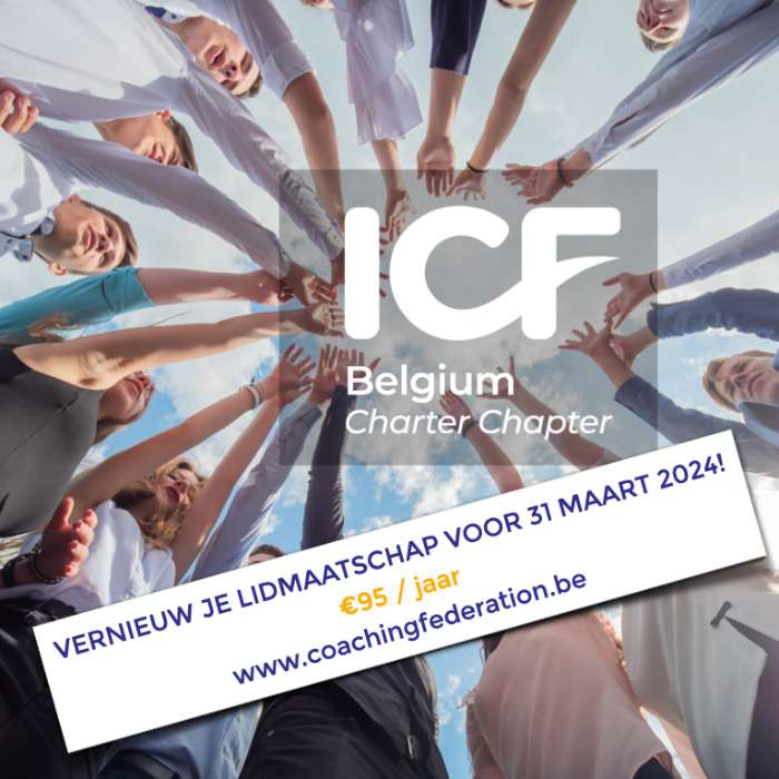 VERNIEUW JE LIDMAATSCHAP VAN ICF BELGIUM VOOR 31 MAART 2024!